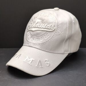 Dorset Tees,FreePort Bahamas White Embroidered Velcro Strap Hat.